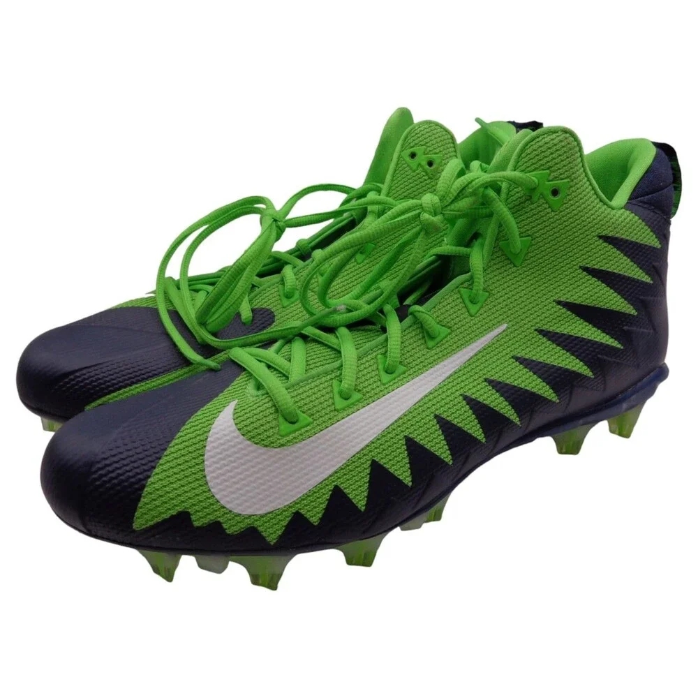 Nike Alpha Menace Pro Mid TD Seattle Seahawk Football Cleat  Size 14.5 AJ6604-40
